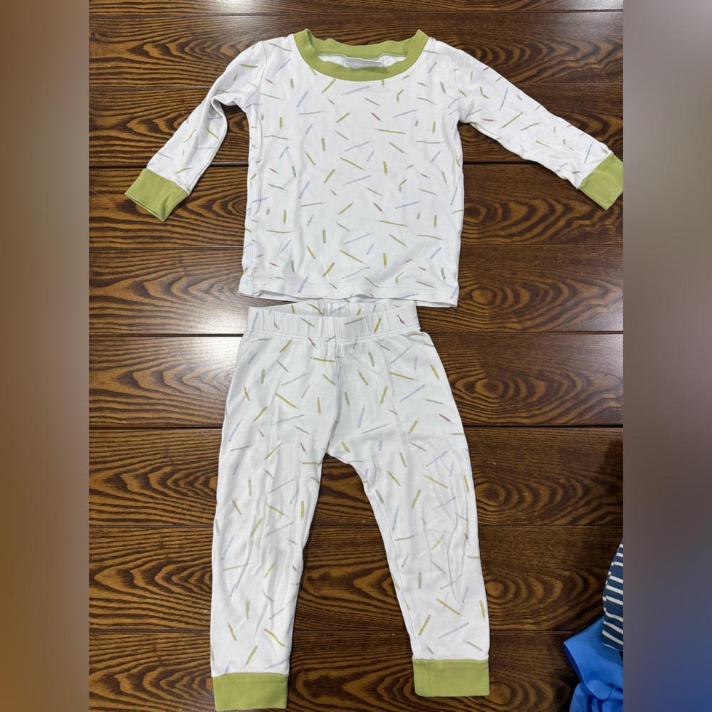 LAKE toddler pajamas 2T pencil accents
